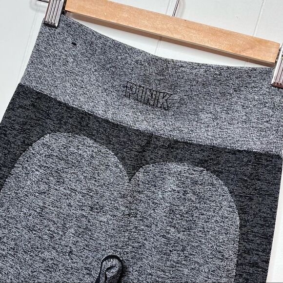 Love PINK Victorias Secret Seamless Leggings Gray Charcoal Size Small - Picture 5 of 7